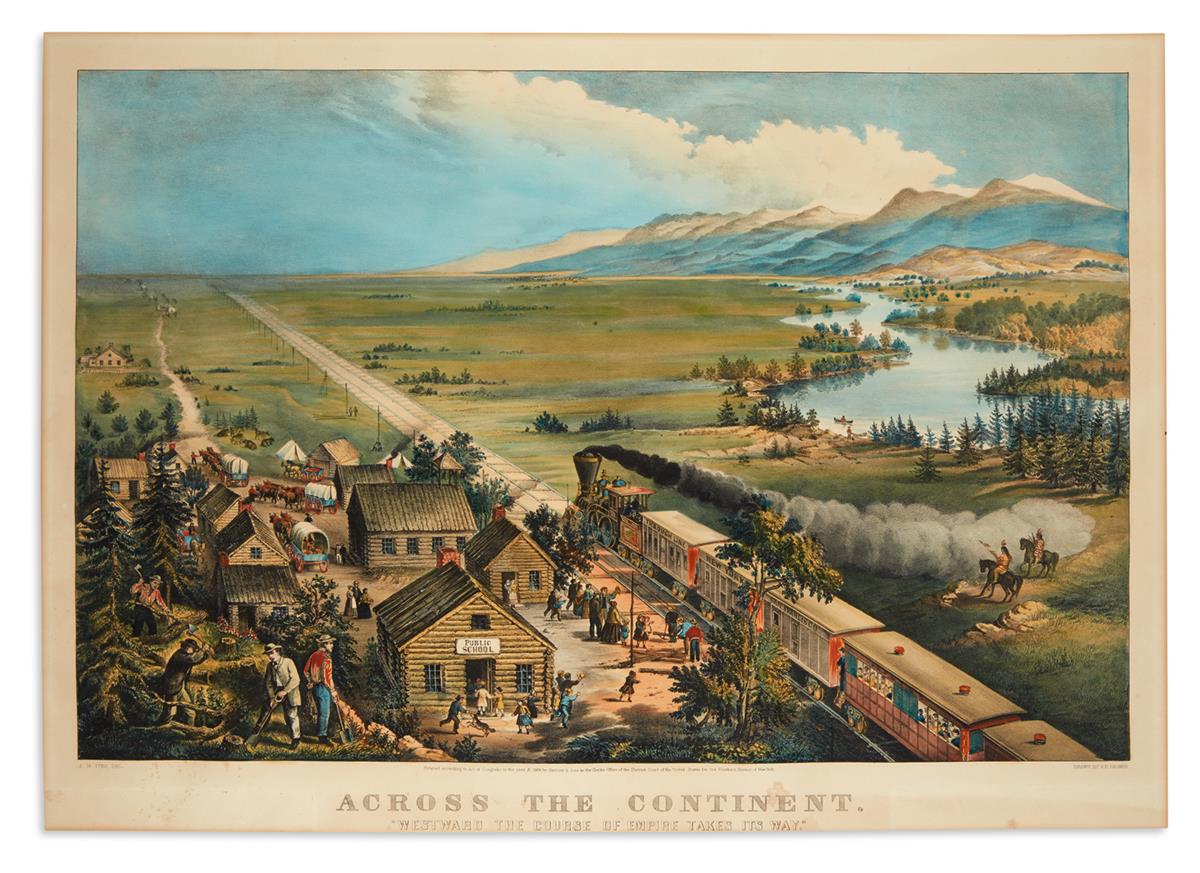 CURRIER & IVES. Across the Continent. Westward the Course of Empire Takes Its Way.